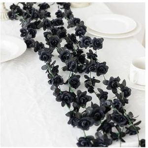 250CM Bruiloft Huiskamer Decoratie Lente Herfst Tuin Boog Kerst Rotan(Black)