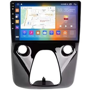 Android autoradio voor Toyota Aygo/Peugeot 108/Citroen C1 2014-2021, 9 inch touchscreen autoradio Autoaccessoires met GPS Bluetooth FM RDS HiFi WiFi(F1 1+32G)