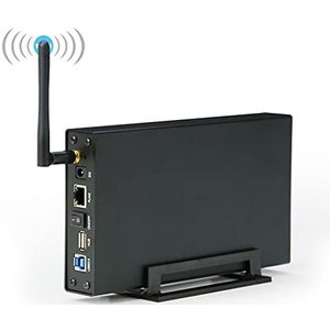 Draagbare Draagbare USB3.0 Rj45 Ethernet NAS 3.5"" HDD SSD Behuizing