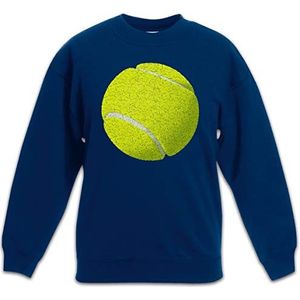 Urban Backwoods Tennis Ball Kinderen Jongens Meisjes Sweatshirt Pullover Trui Blauw Maat 12 Jaar