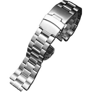 Quick release 24x16m Fit for Casio G-SHOCK GST-B200 band gstb200 roestvrijstalen horlogeband Vouwgesp metalen herenband armband (Color : C silver, Size : GST-B200 strap)