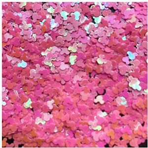 Confetti 10 g/tas Mini Mouse Heart Confetti Nails Glitter Pailletten for Ambachten Nail Art Decoration Paillettes Sequin Diy Naaien accessoires Gouden confetti (Color : Mouse rose red, Size : 4mm