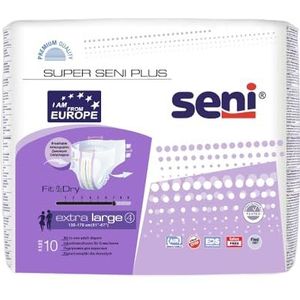 Super Seni Plus Inkontinenzhosen, Größe XS-XL - 30 Stück - XL / 10 Stück | Packung (10 Stück)