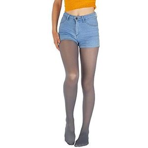Giulia Kinderen meisjes panty microvezel 40 Den Gr. 104-158 semitransparent gekleurd, grafietgrijs (grafite), 128-134