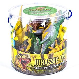 Toyland 18 Jurassic Era Piece Dinosaurs In Tub speelfiguren en speelmat