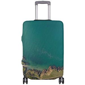 AJINGA Blue Water Rocks Nature Travel Bagage Protector koffer Hoes L 26-28 in