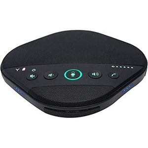 Webcam, Vergadersysteem luidspreker met True Wireless Stereo, Ingebouwde microfoon, Aux & Tot 7 uur speeltijd Zwart)