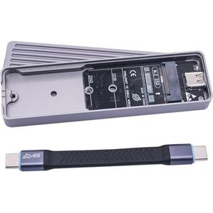 HIOPOIUYT USB3.2 Om Solid Disk Behuizing Solid Disk Adapter Case Twee Protocollen USB C 3.2X2 20Gbps Aluminium Behuizing Case Voor 2242/2280