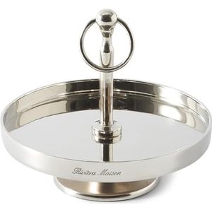 Rivièra Maison Camden Cake Stand - Serveerschaal - Aluminium - Zilver