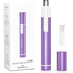 TOUCHBeauty Draagbare Neus en Oorhaar Trimmer voor Vrouwen, Mini Size Neushaartrimmer, Batterij Werkend, Violet AG-0656P