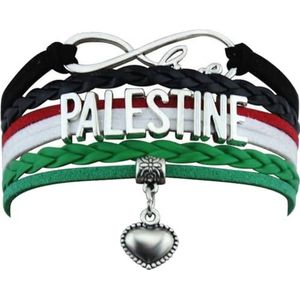 Palestijnse Armband 1Pc Charm Palestina Armband met Hart Hanger Sport Sieraden Herdenkingscadeau