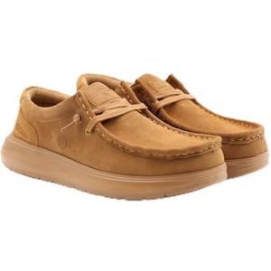 Serge Blanco Bateau Saint Jean suède bruin camel - stadsschoenen heren