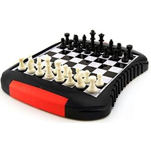 Internationaal Schaken Plastic schaakspel met opslaglade Draagbare tafelspellen for kinderen en gezinspartij Schaakspel schaakspel reis