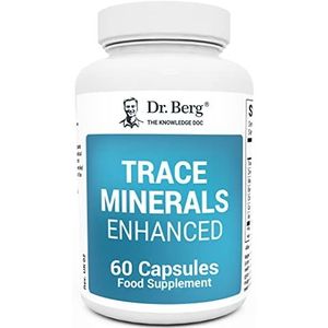 Dr. Berg's Trace Minerals Enhanced Complex - Compleet met 70+ Nutrient-Dense Health Mineral - 100% Natuurlijke Ingrediënten - Voedingssupplementen - 60 Capsules