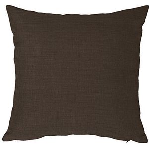 Kussensloop 50x50 bruin donker structuur linnenlook kussensloop deco kussen sierkussen ..