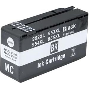 Compatibele 952XL 953XL 954XL 955XL inktcartridge for O-ficejet Pro 7720 7730 7740 8210 8218 8710 8715 8718 8720 8730 8740(1Pcs Black)