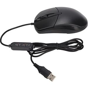 Computermuis, Verwarmde Muis 3 Niveaus Verstelbaar Zwart Ergonomische 1600 Dpi Bedrade Verwarming Muis voor Windows voor Os X Systeem Desktop Laptop