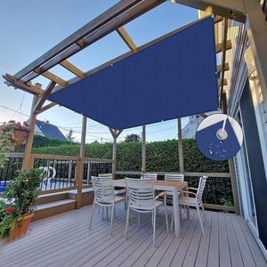 NAKAGSHI Schaduwzeil, waterdicht, koningsblauw, 3 × 3 m, zonnezeil met rechthoekige ogen, uv-bescherming, 95% voor tuin, balkon, terras, camping, outdoor