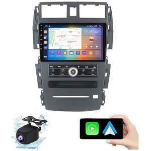 Android 13.0 2 Din Autoradio 10"" Touchscreen Auto Stereo Voor NISSAN ALTIMA TEANA 2003-2007 Met Draadloze Carplay Android Auto GPS Navigatie AHD Omgekeerd Beeld Stuurwielbediening(P6(6G+128G))