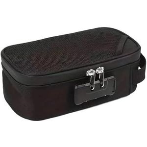 Make-uptas opbergtas met combinatieslot draagbare reisorganizer koffer voor mannen/vrouwen afsluitbare make-updoos schoonheid toiletartikelen handtassen make-up tas, Zwart, Eén maat