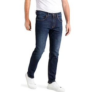 MAC Jeans Slim Jeans voor heren, H781 Donkerblauw Authentieke gebruikte 3D-buffers., 40W x 34L