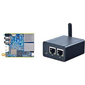 FriendlyElc Nanopi R1 WiFi Mini Draagbare Reisrouter OpenWRT met Dual Ethernet Poorten 1 GB DDR3 Gevestigd in Allwinner H3 Soc voor IOT NAS Smart Home Gateway