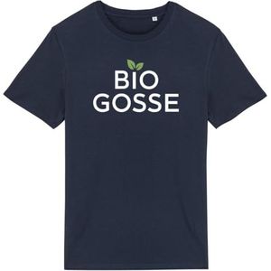 Bio Gosse T-shirt - voor heren - Bedrukt in Frankrijk - 100% biologisch katoen - Verjaardagscadeau Humor Origineel Grappig, Marineblauw, S