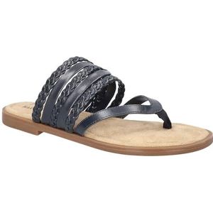 Easy Street Anji platte sandaal voor dames, marineblauw, 9 UK Wide