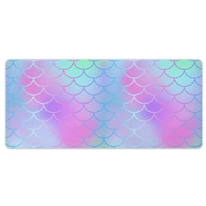 Zeemeermin Staart Schalen Mode Bureau Muis Mat Antislip Gaming Muismat Accessoires Decor 40x90cm