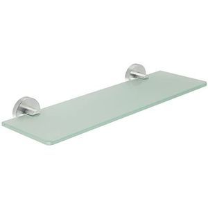 Zwevende planken voor muur 15 inch glazen glazen drijvende planken, wandgemonteerde glazen doucheplank, badkameraccessoires, drijvende planken (Color : C)