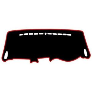 Auto Dashboard-afdekmat Voor Kia Voor Carens 2007-2012 VN Interieur Dashboardhoes Mat Pad Anti-reflectie Dashboard Zonnescherm Tapijt Dashboard Light Proof Pad(Black(Red Edge) RHD)