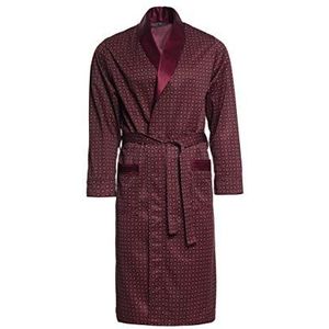 Heren ochtendjas - Revise Brais RE-502 - dun en licht, Bourgondië rood, XL