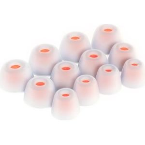 Okuli 12 x Siliconen Oordopjes Puntje voor JBL Tune 230NC TWS, Live Pro+ Oortelefoons Hoofdtelefoons in Wit