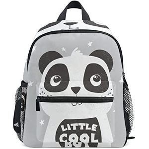 Cool Boy Leuke Panda Peuter Voorschoolse Rugzak Boekentas Mini Schoudertas Rugzak Schooltas voor Pre-K 1-6 Jaar Reizen Jongens Meisjes