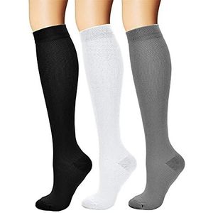 Feifanshop - Compressiekousen - Multicolor - 3 Paar - EU 40-43