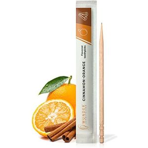 Wunder Tandenstokers met smaak - 100x individueel verpakte tandenstokers - verkrijgbaar in 7 verfrissende smaken - zachte mondhygiëne - frisse adem - individueel verpakte smaakvolle tandenstokers