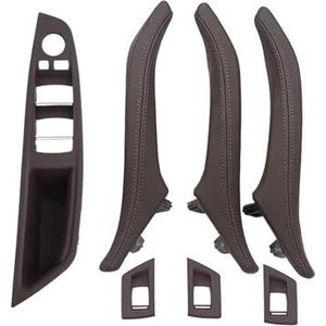 Auto interieurdeurgrepen Voor BMW 5 Serie F10 F11 F18 520 523 525 528 530 535 Linksgestuurd LHD Lederen Interieur Deurgreep Montageset(LHD Moka)