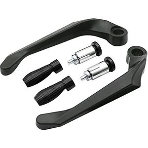 HESHUWEN Motorfiets-hefboombescherming, stuur, motorcross-greep, handbescherming, universele motorfiets, remkoppelingsbescherming, voor 7/8 inch stuurgrepen, Moto hefboombescherming, zwart