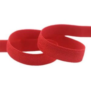 2 5 10 Yard 3/8"" 10mm Effen Glanzende Niet-Omvouwbare Elastische Spandex Satijnen Band Tape Hoofdband BH-band Jurk Naaiwerk Trim-Rood-2 Yards