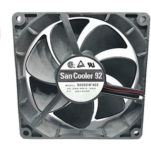 LMNCBVYA DC 24V 0.08A 9A0924F402 9225 92mm Dual Ball Silent Fan for Electronics and PC