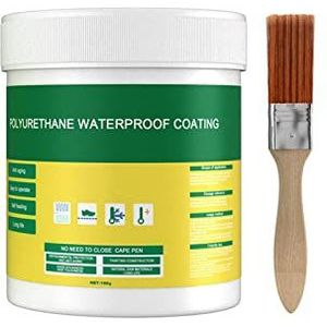 Sentechx Waterdichte onzichtbare afdichting, polyurethaan waterdichte coating, zelfklevende polyurethaan lekvrije coating voor thuis badkamer dak (100g)