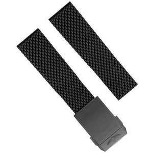 INSTR 22mm 24mm waterdichte rubberen band voor Breitling AVENGER DIVER PRO horlogebanden voor NAVITIMER WORLD (Color : 308S, Size : 24mm)