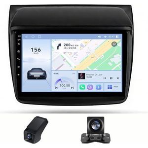 Android 13 Autoradio geldt voor Mitsubishi Pajero Sport 2 2008-2016 L200 4 2006-2015 Triton 2006-2014 9 inch Touchscreen Autoradio met Wireless Carplay Android Auto GPS Bluetooth(NF-7)