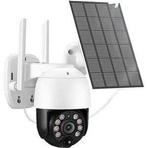 Beveiligingscamera Buiten, 4G Sim-kaart Solar Camera Ingebouwde Batterij Outdoor 3MP PTZ Draadloze Cctv Surveillance Cam PIR Motion Voor Huisbeveiliging Buiten Binnen (Size : 3MP WIFI 64G SD, Color