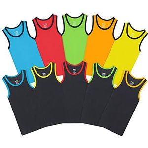 Buyless Fashion Jongens Ronde Hals Tagless Hemdjes Zacht Katoenen Tanktop (10 Stuks) 11-12