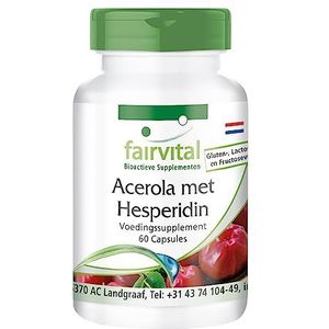 Fairvital | Acerola met hesperidine - VEGAN - 60 capsules - met vitamine C en grapefruitpitten extract