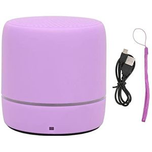 Bluetooth-luidspreker, Draagbare Bluetooth 5.0-miniluidspreker Stereo Rijke Bas Draagbare Draadloze Luidspreker met Gekleurde Lichten voor Buitenreizen(paars)