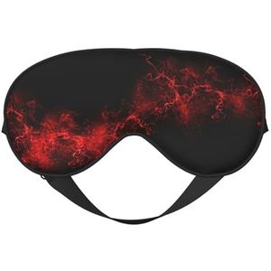 Explosion Burst Rood Zwart Print Comfortabel Oogmasker Ademend Verstelbare Mannen Vrouwen Lichtgewicht Reizen Yoga Werk