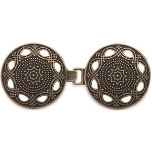 Shirt Cinch Swirl Clip Cape Clips, Sjaal Cardigan Clips Pakket van 3 Retro Bloemenpatroon(E-d2)