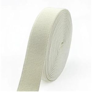 3/5 meter 10-50 mm elastische banden voor broek taille rubberen band stretch singelbanden riem doe-het-zelf ondergoed kleding naaien accessoire (beige, 5 meter, 25 mm)
